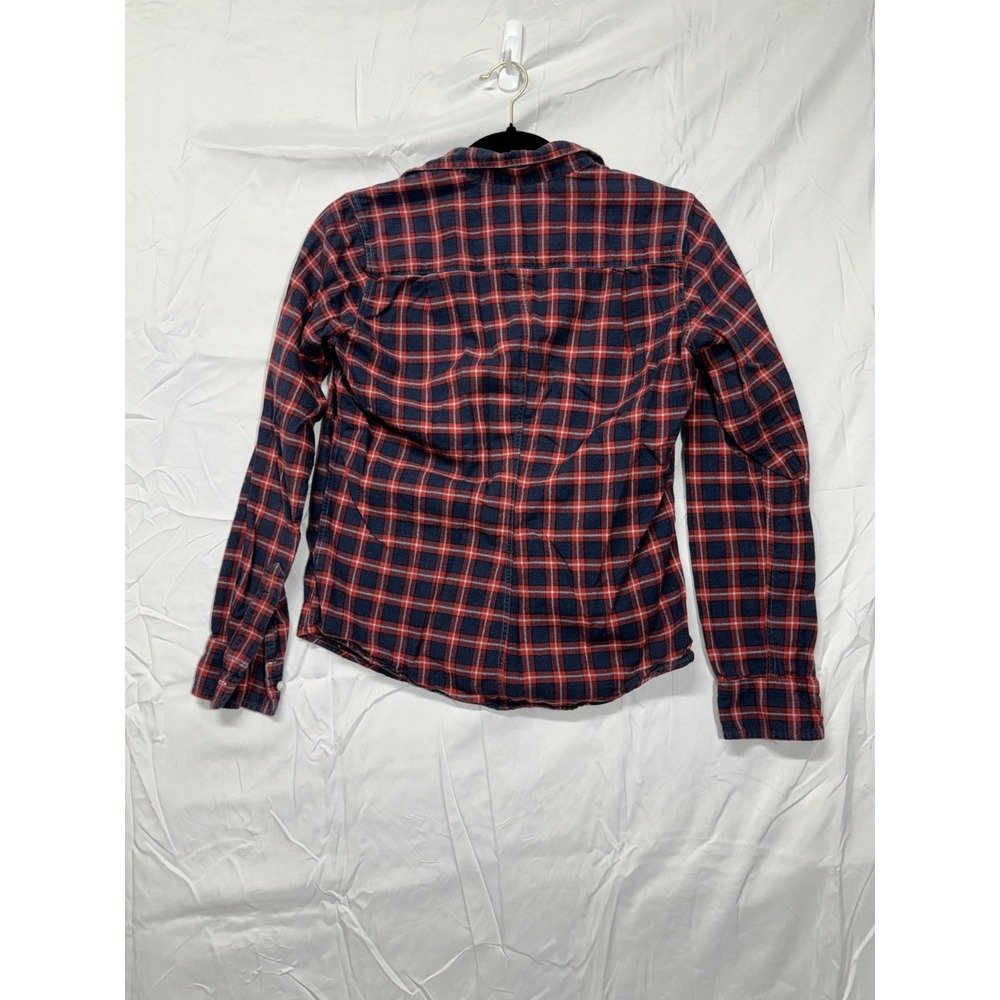 Frank & Eileen Women's Small Red Check Pattern Long Sleeve Collar-Neck Shirt‎ - Picture 6 of 10